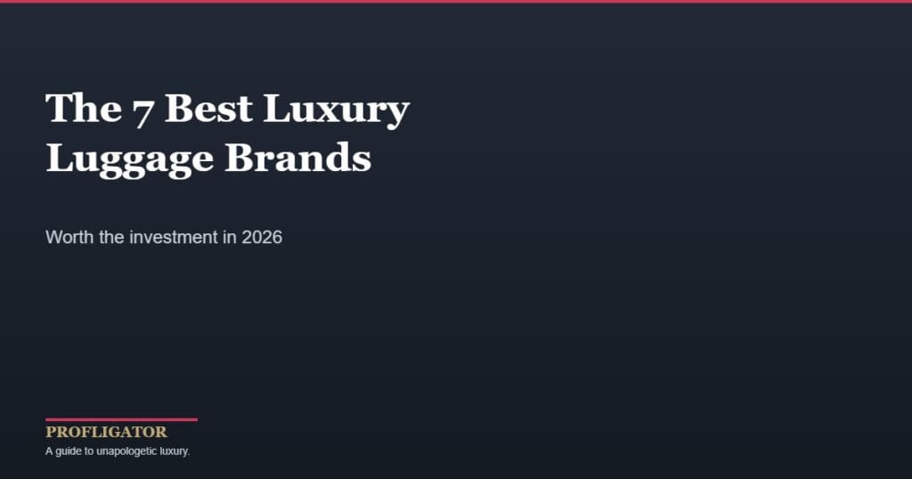 Luxury luggage brands